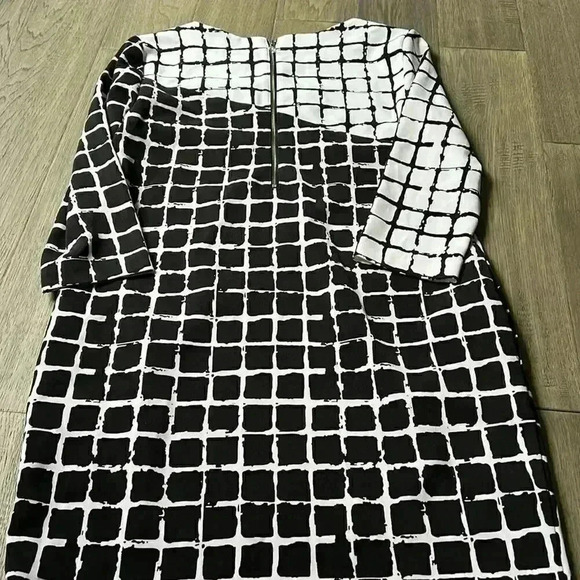 Rachel Rachel Roy | Black and white square  print dress - Picture 9 of 10